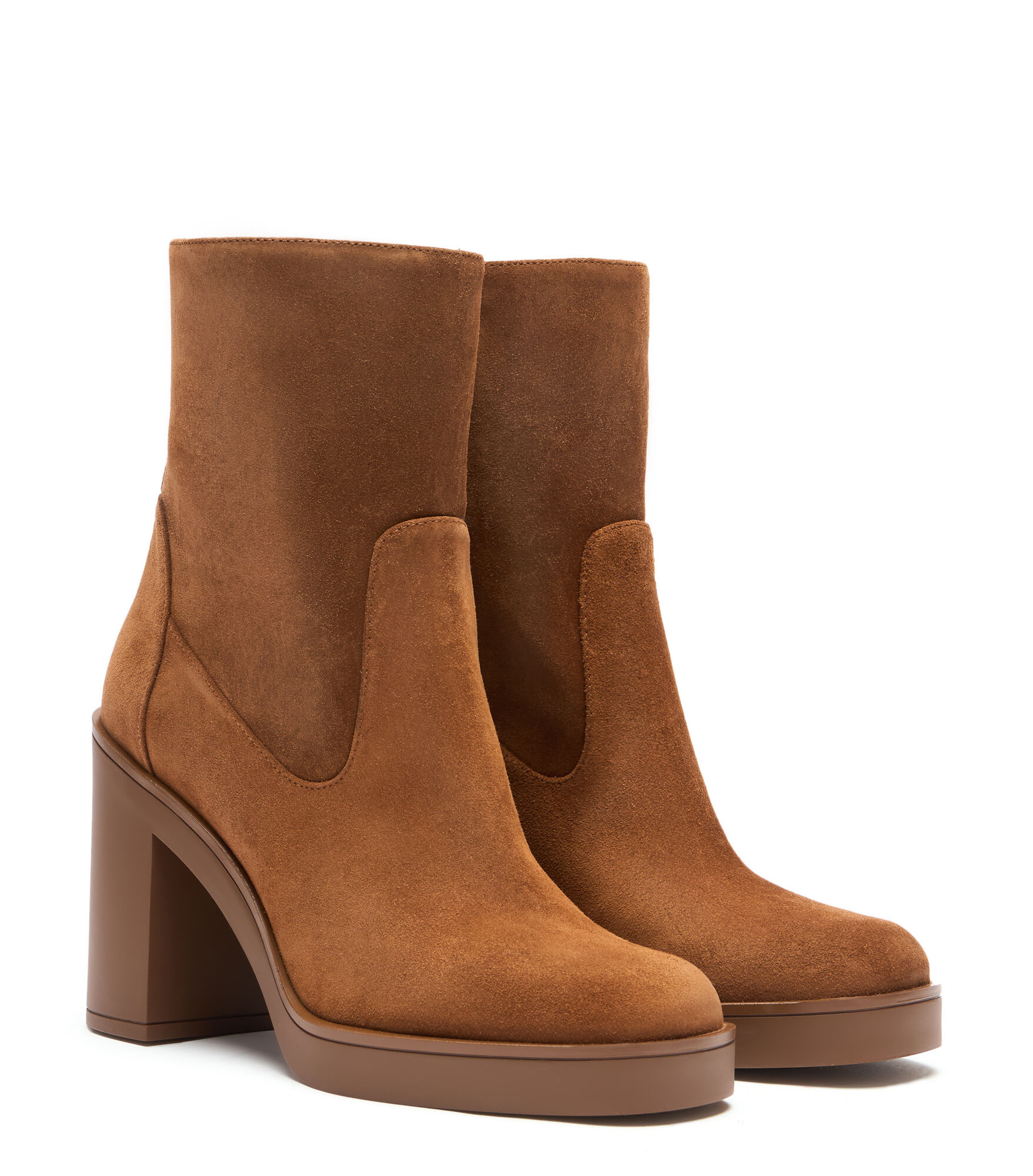 BETHENNY 80 ZIP BOOTIE in COFFEE TONAL for Women Stuart Weitzman UK