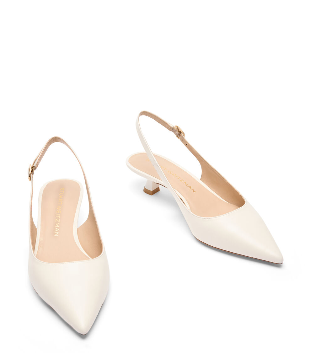 Stuart Weitzman STUART SCULPT SLINGBACK 35 Stuart Weitzman STUART SCULPT SLINGBACK 35 CREAM SL434SMOCRM