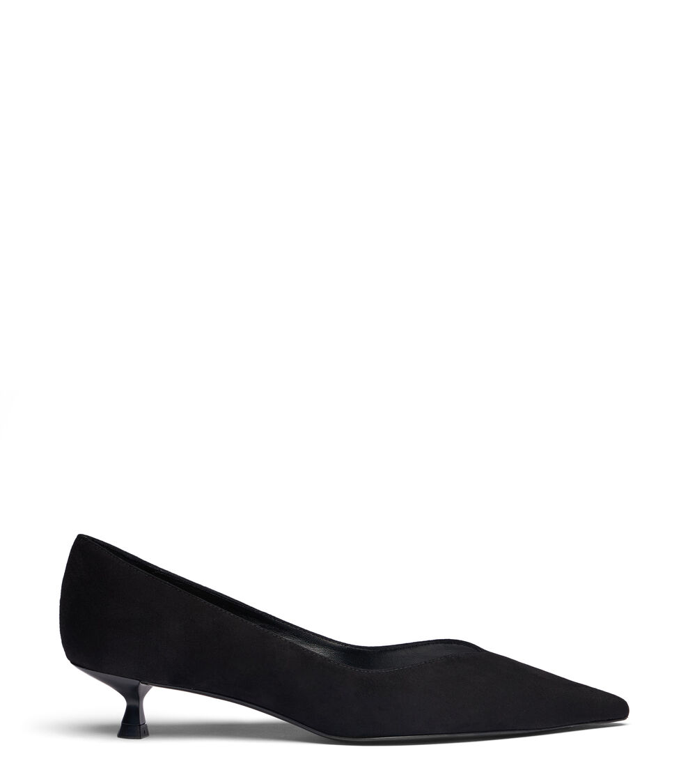 Stuart Weitzman EVA 35 PUMP BLACK SG891SUEBLK
