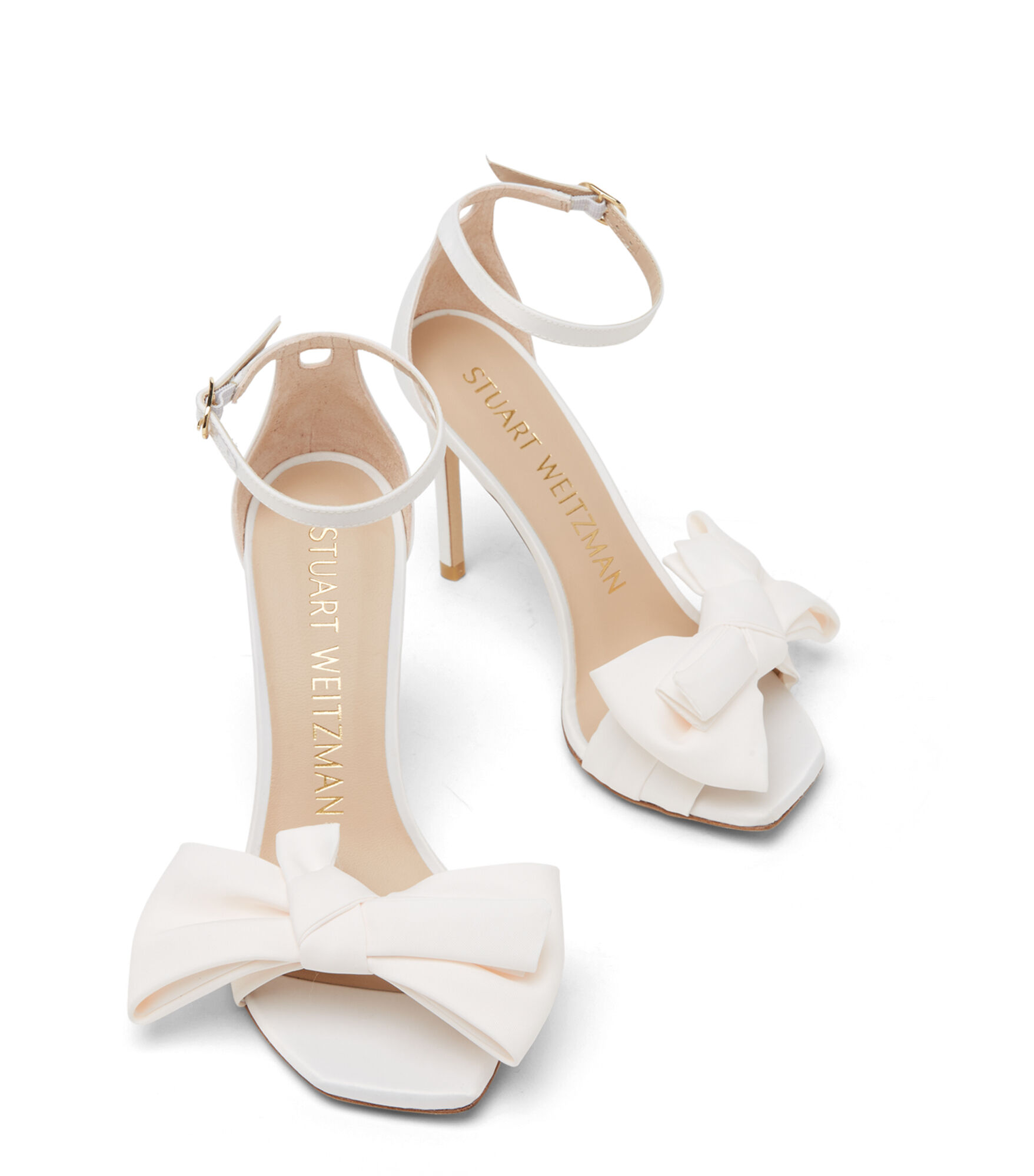 サンダル・ミュール Stuart Weitzman SANDAL NUDISTCURVE LOVEKNOT 100 (SD855_VQ9) NUDISTCURVE LOVEKNOT 100 SANDAL in IVORY for Women | Stuart