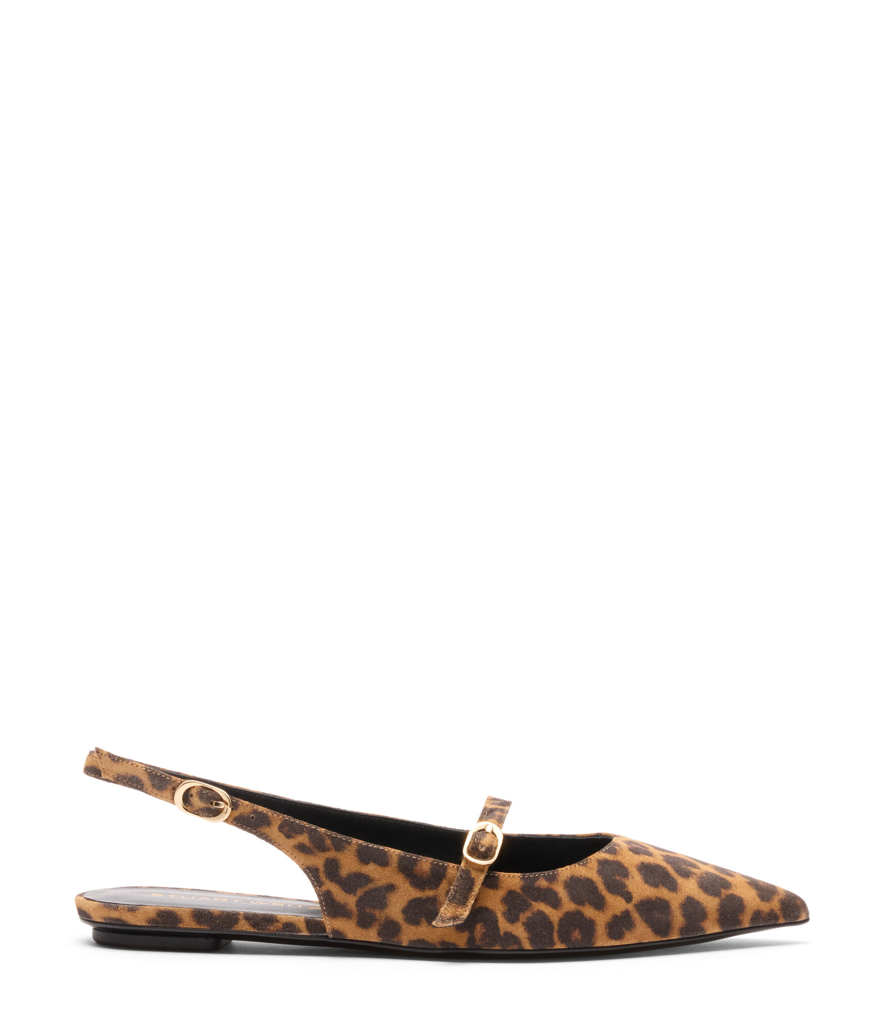 EMILIA MARY JANE SLINGBACK, CHAUSSURES PLATES ET MOCASSINS, , LEOPARD PRINTED SPORT SUEDE - Stuart Weitzman - Modalova