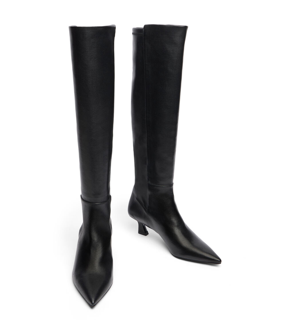 Stuart Weitzman 5050 VINNIE BOOT 50 BLACK SM444DNNBLK