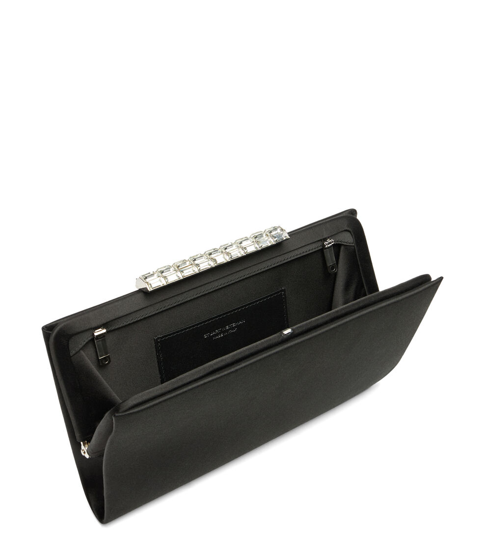 Stuart Weitzman THE VIP CRYSTAL CLUTCH Stuart Weitzman THE VIP CRYSTAL CLUTCH BLACK SF649SANBLK