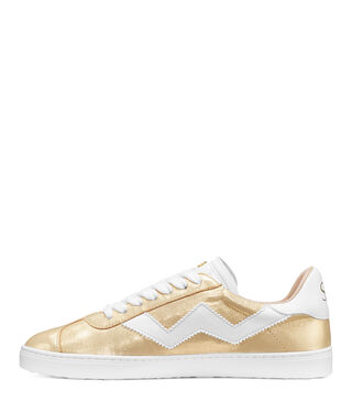 Stuart weitzman store gold sneakers