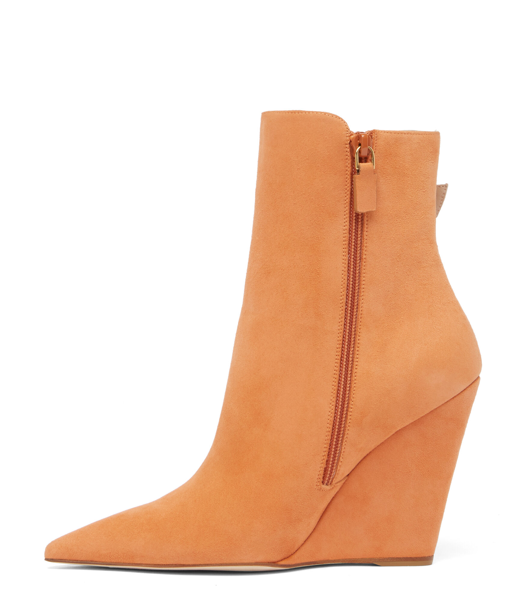 SALOON 100 WEDGE BOOTIE in APRICOT for Women Stuart Weitzman