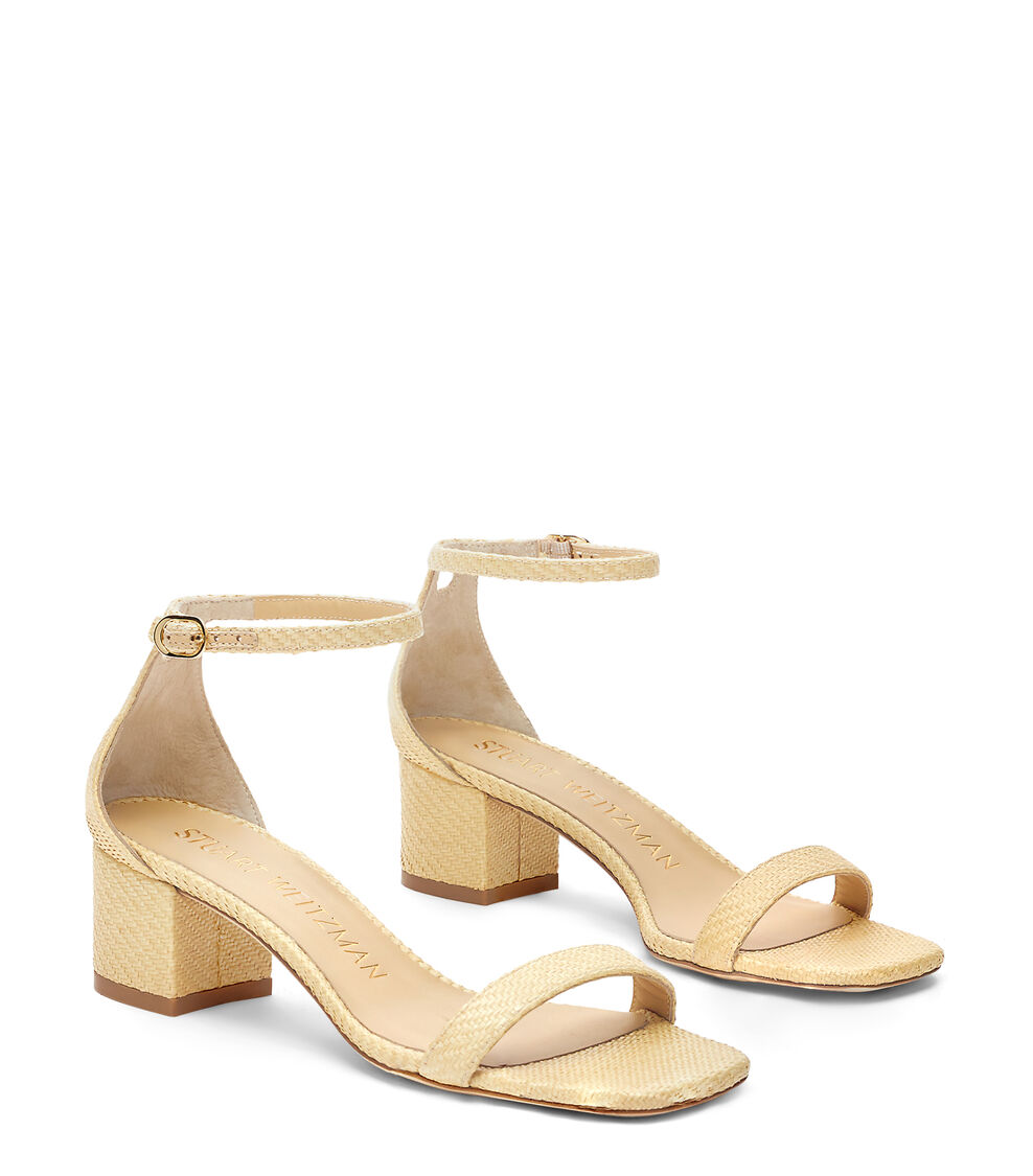 Stuart Weitzman SIMPLECURVE 50 SANDAL BEIGE SH509FIAWHE