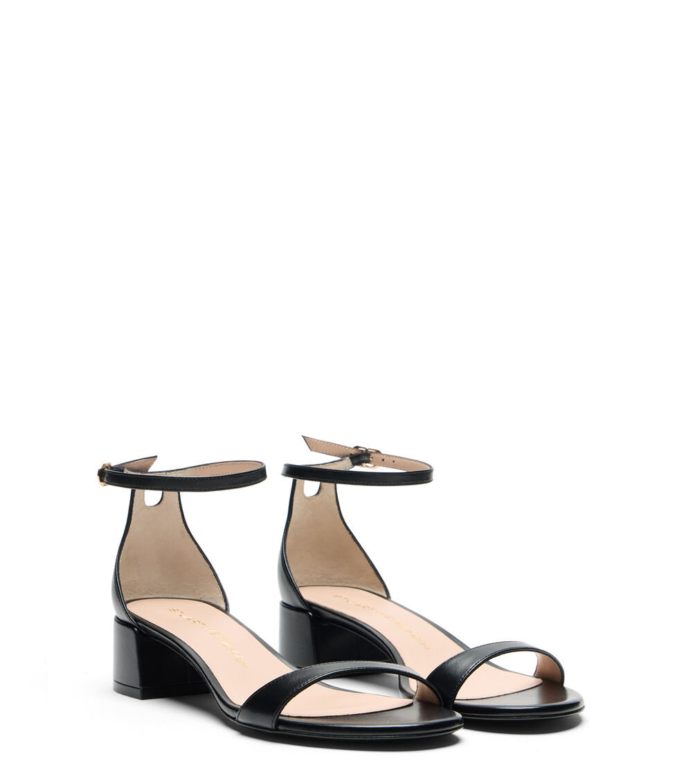 Stuart Weitzman NUDIST BLOCK 35 BLACK SK859SMOBLK