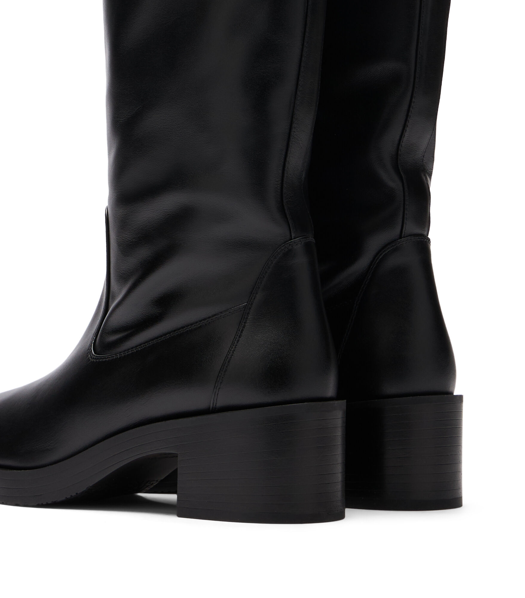 Black high booties top