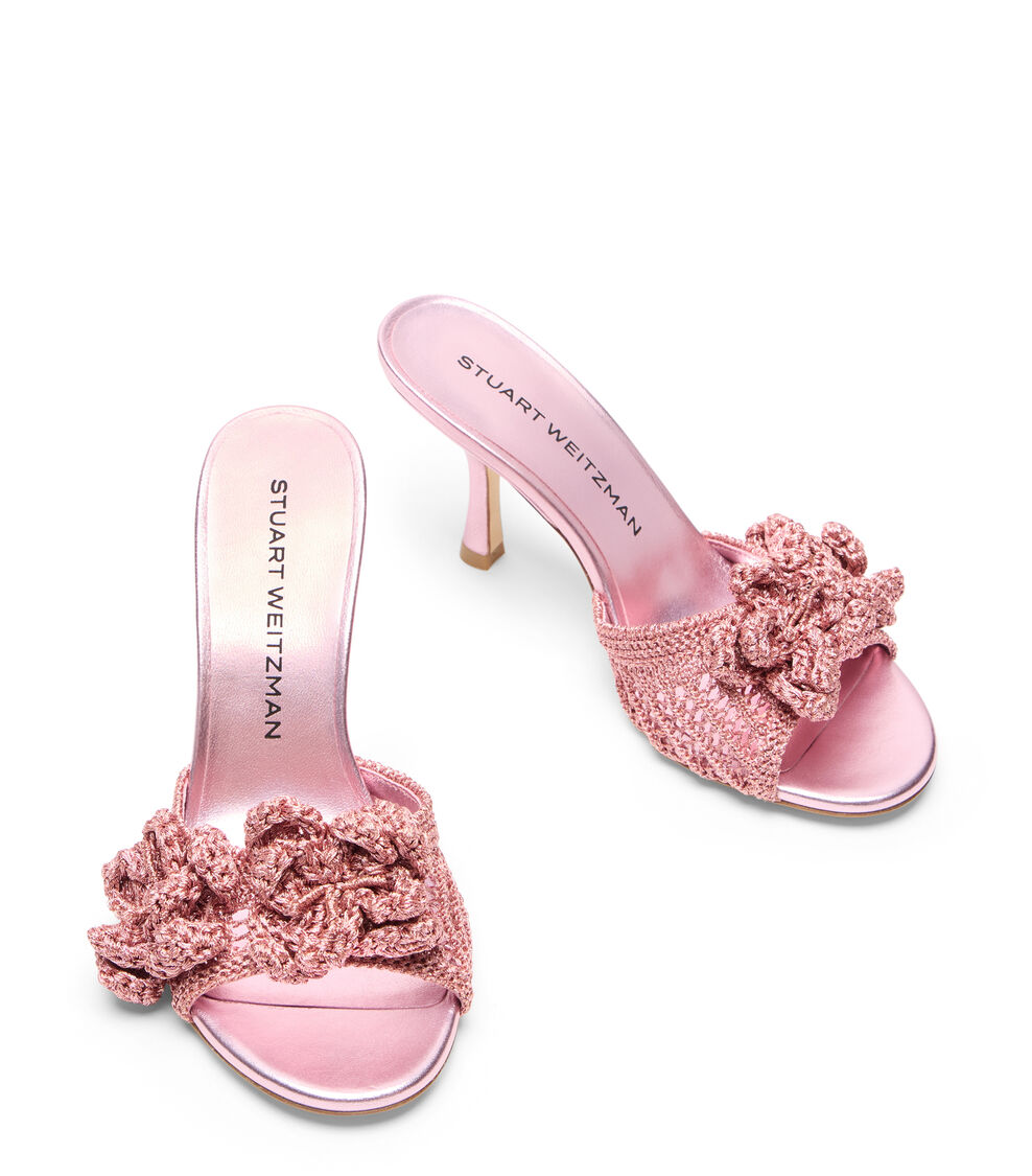 Stuart Weitzman LOTUS SLIDE 85 PINK SAND SN628LCZBXQ