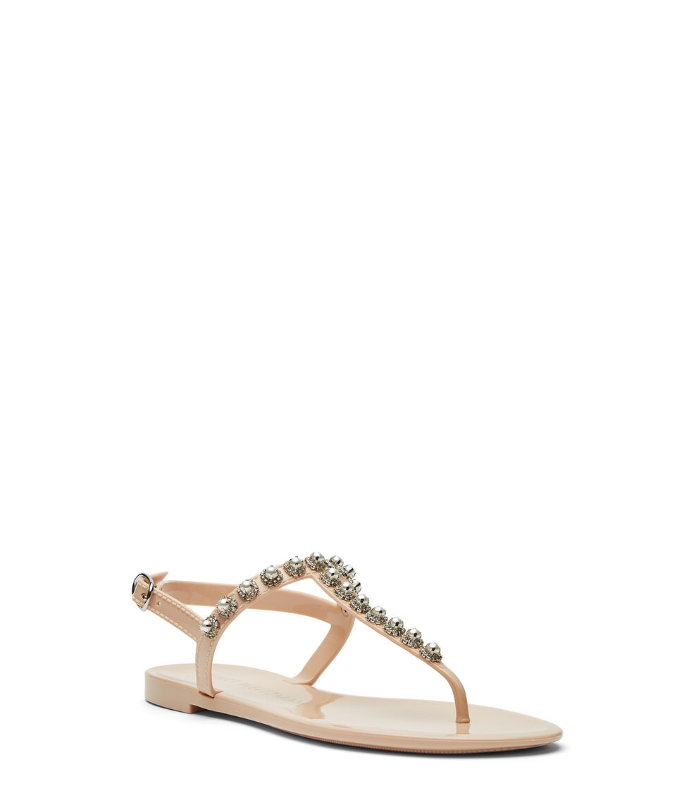 Stuart Weitzman GOLDIE PEARL CRYSTAL JELLY PUDER SB443SEMQ24