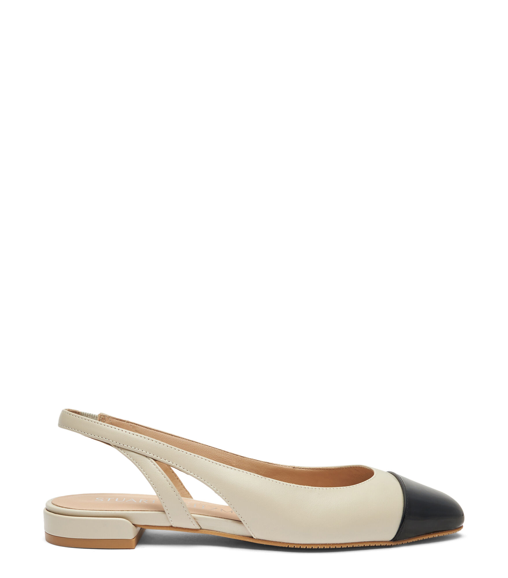 SLEEK SLINGBACK in OAT/BLACK for Women | Stuart Weitzman®
