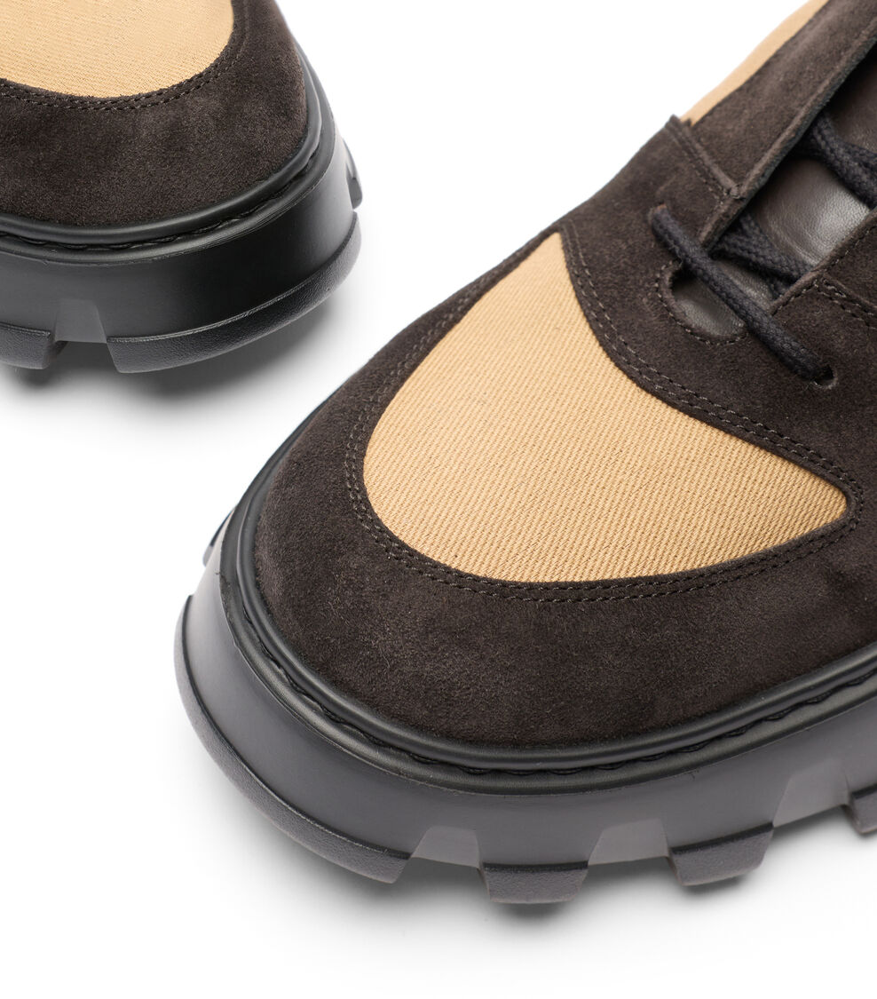 Stuart Weitzman CEDAR EBONY/DARK BROWN/KHAKI SM188SNVYCT