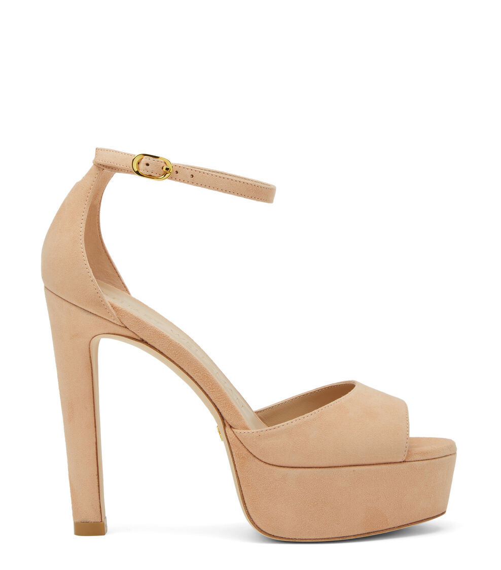 Stuart Weitzman DISCOPLATFORM SANDAL GINGER SA579SUEGIN