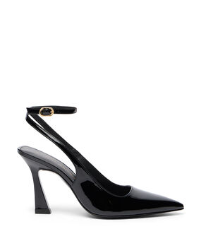 Stuart Weitzman VINNIE 85 STRAP PUMP BLACK SM598PATBLK