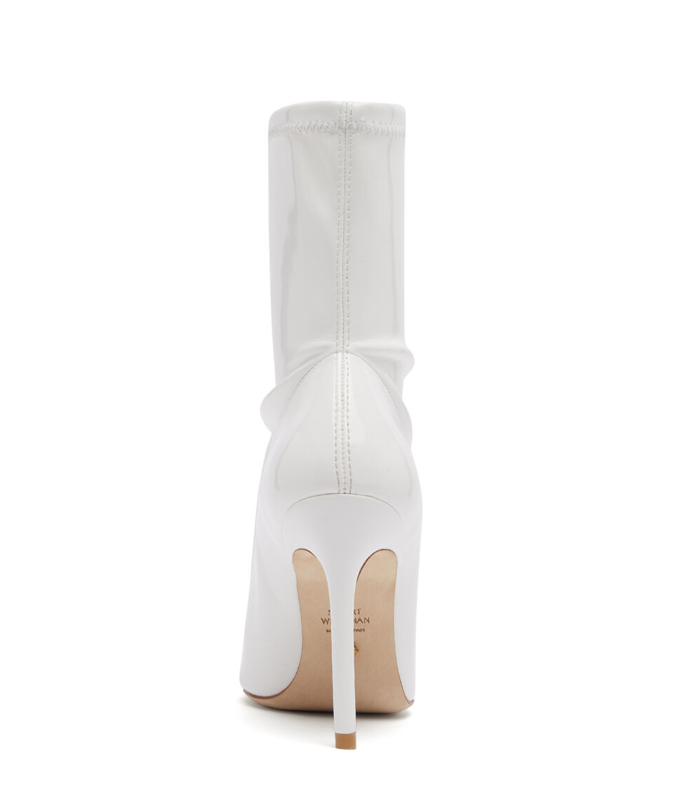 Stuart Weitzman STUART 100 STRETCH BOOTIE White SC455SYLWHT