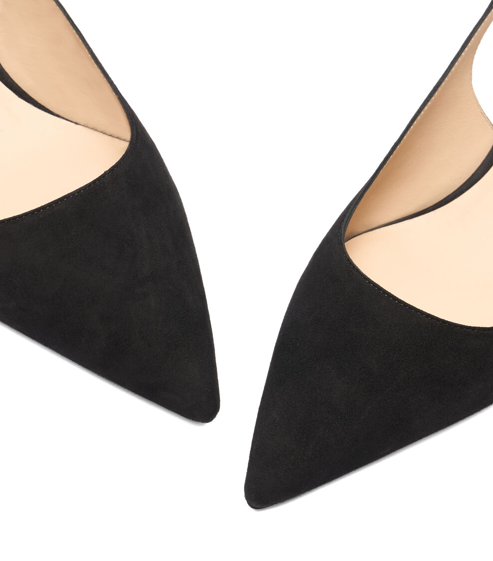 Stuart Weitzman STUART SCULPT SLINGBACK 35 BLACK SL433SUEBLK