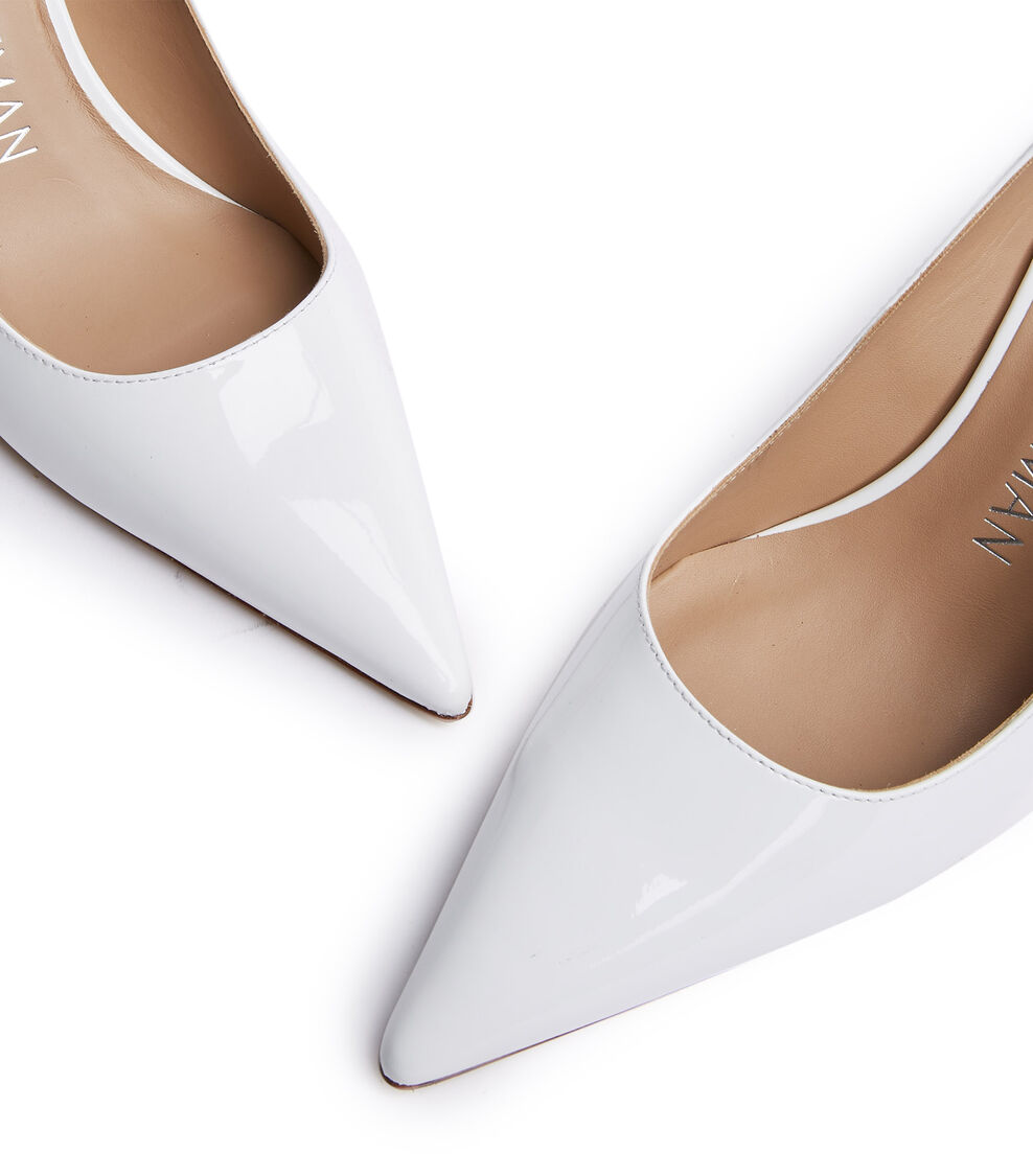 Stuart Weitzman STUART 85 PUMP WHITE SA776PATWHT