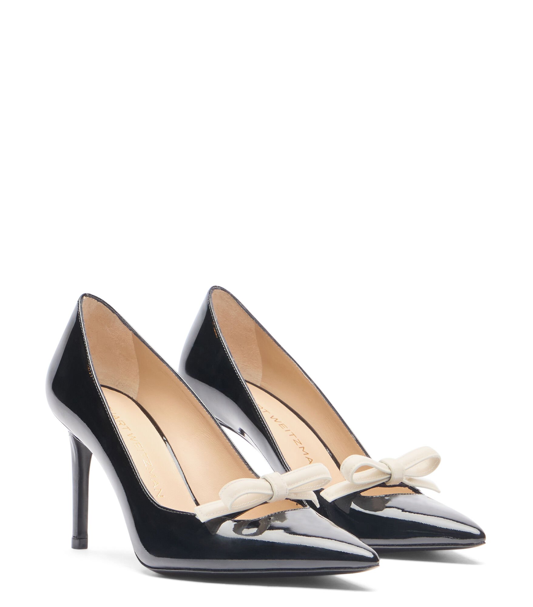 STUART FELICITY 85 PUMP in BLACK/CREAM for Women | Stuart