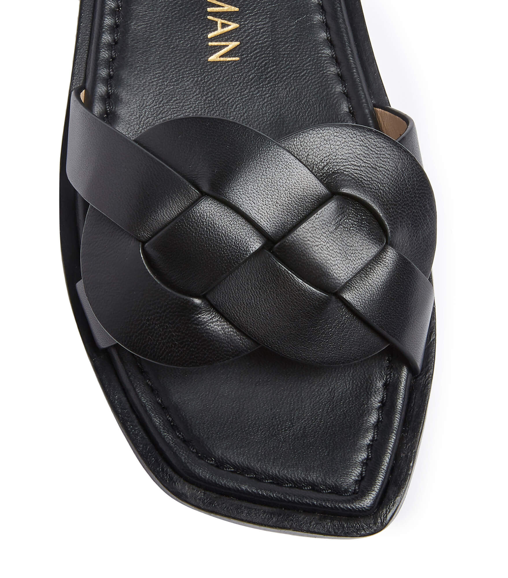 SIERRA FLAT SANDAL in BLACK for Women Stuart Weitzman UK