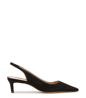 Stuart Weitzman STUART 50 SLINGBACK PUMP BLACK S6992SUEBLK