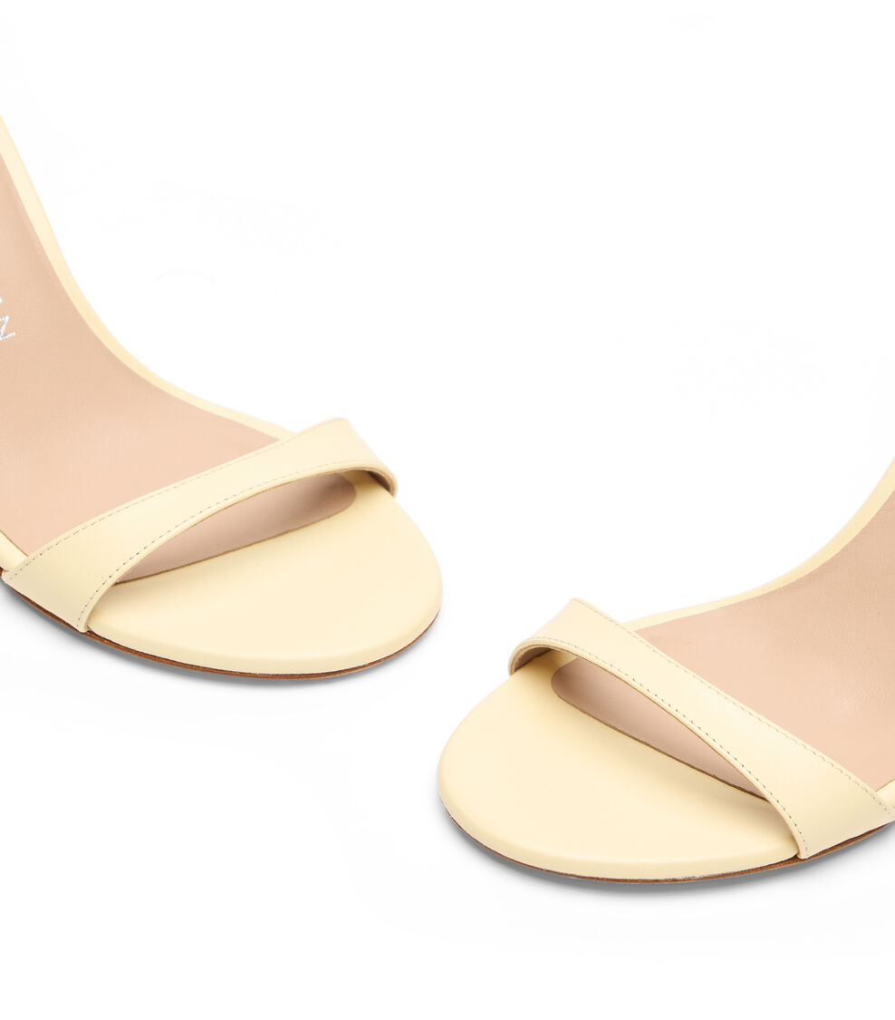 Stuart Weitzman NUDIST II SANDAL 75 Stuart Weitzman NUDIST II SANDAL 75 LEMON CHIFFON SK306SMOUV6