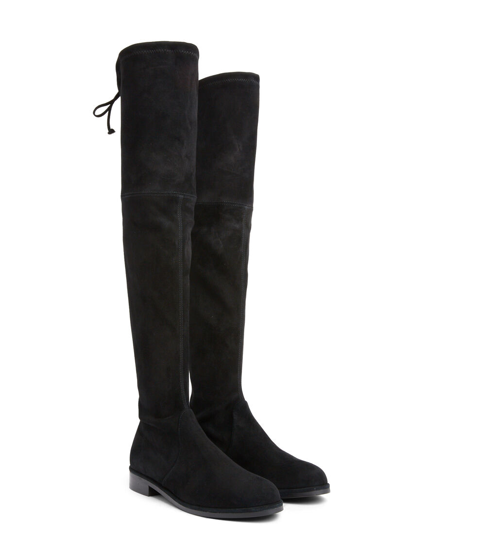 Stuart Weitzman LOWLAND BOLD BOOT BLACK SG129SUSBLK