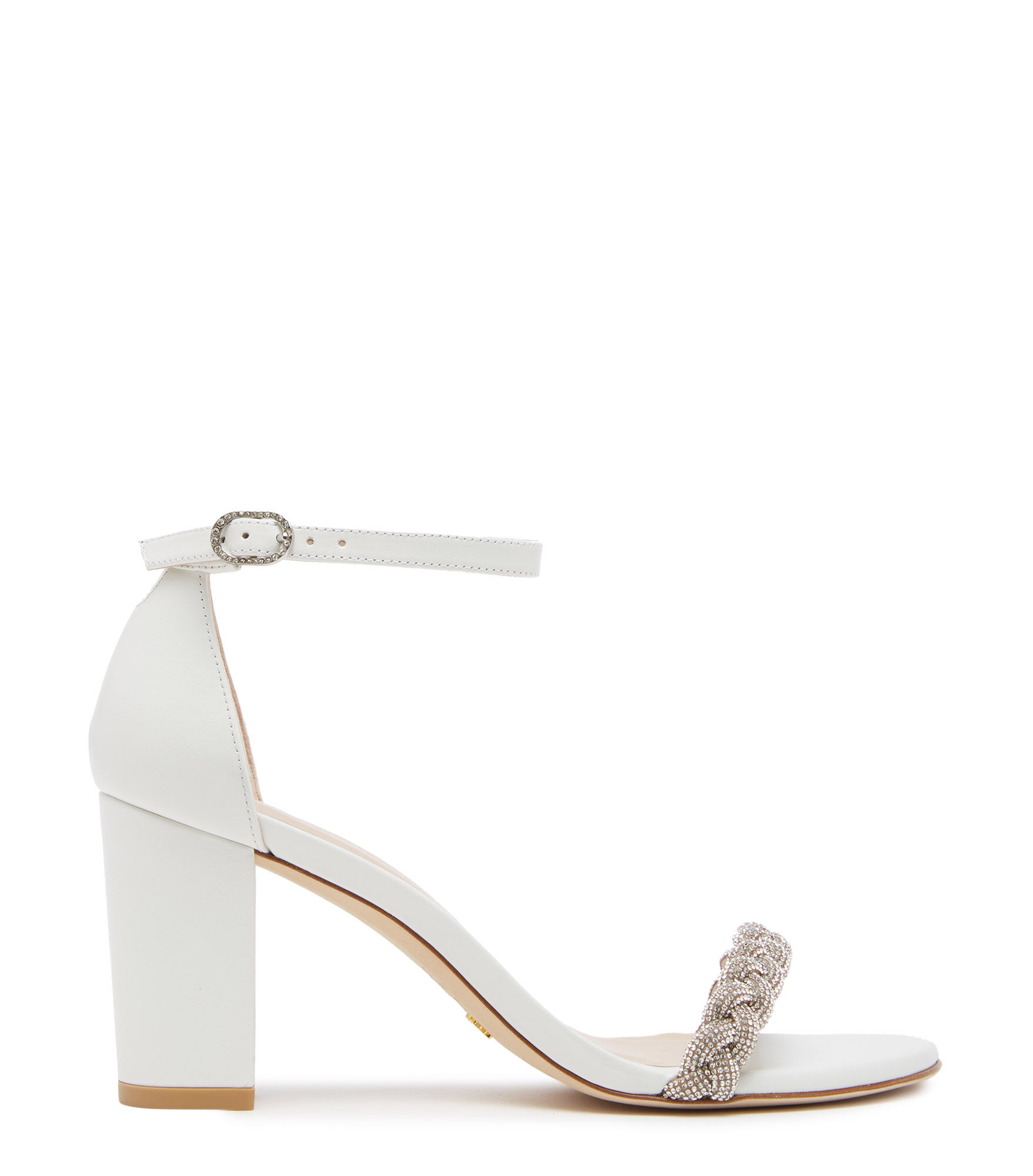 NEARLYNUDE HIGHSHINE SANDAL, Last chance, , CUIR DE VEAU LISSE - Stuart Weitzman - Modalova