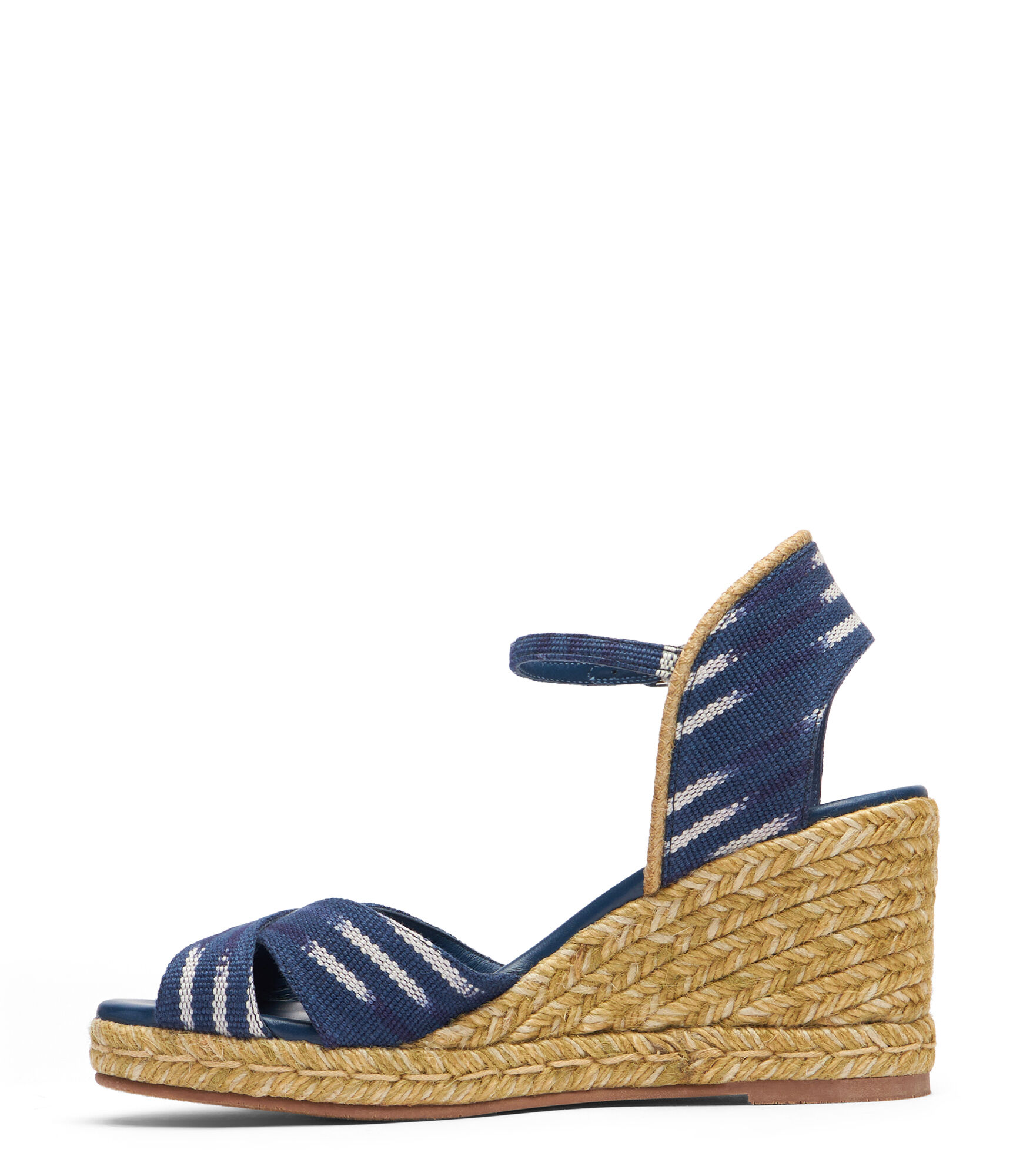 MIRELA II ESPADRILLE WEDGE in INDIGO for Women | Stuart Weitzman®