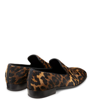 Stuart Weitzman Men\'s Alfred Leopard-Print Calf Hair Loafers . New no box Stuart Weitzman Men main image 4