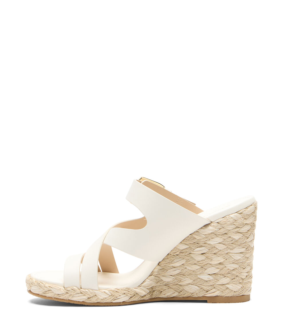 Stuart Weitzman SAI ESPADRILLE WEDGE CREAM SN516SMOCRM