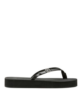Stuart Weitzman SW CRYSTAL THONG FLATFORM SANDAL BLACK SB565EVPBLK