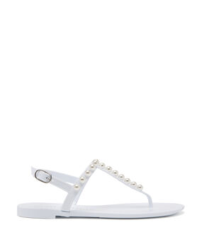 Stuart Weitzman GOLDIE JELLY WHITE S0822SEMWHT