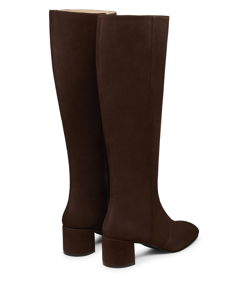 Stuart Weitzman MAEVE ZIP BOOT WALNUT SM439SUEWAL