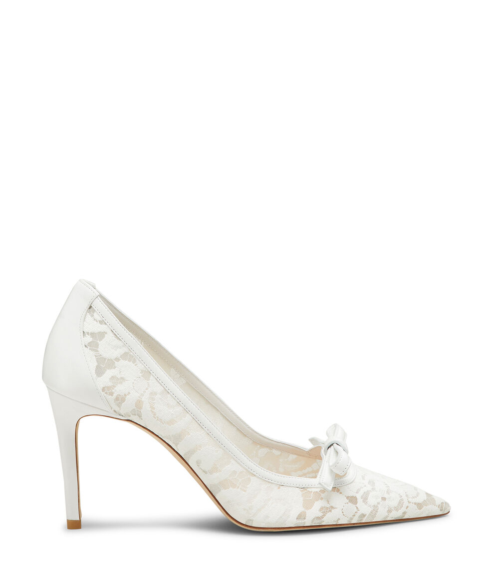Stuart Weitzman STUART FELICITY 85 PUMP BLANC SK148GADWHT