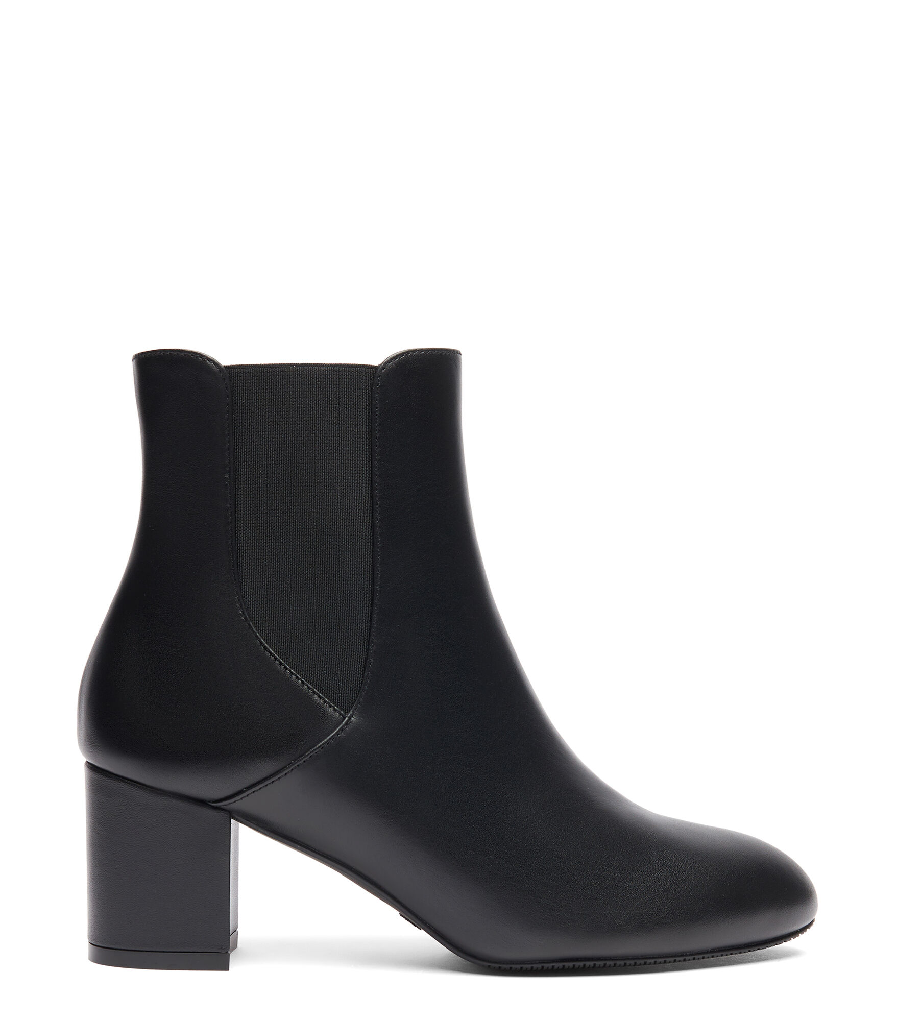 Stuart Weitzman Yuliana 60 Leather Chelsea Boots In Black