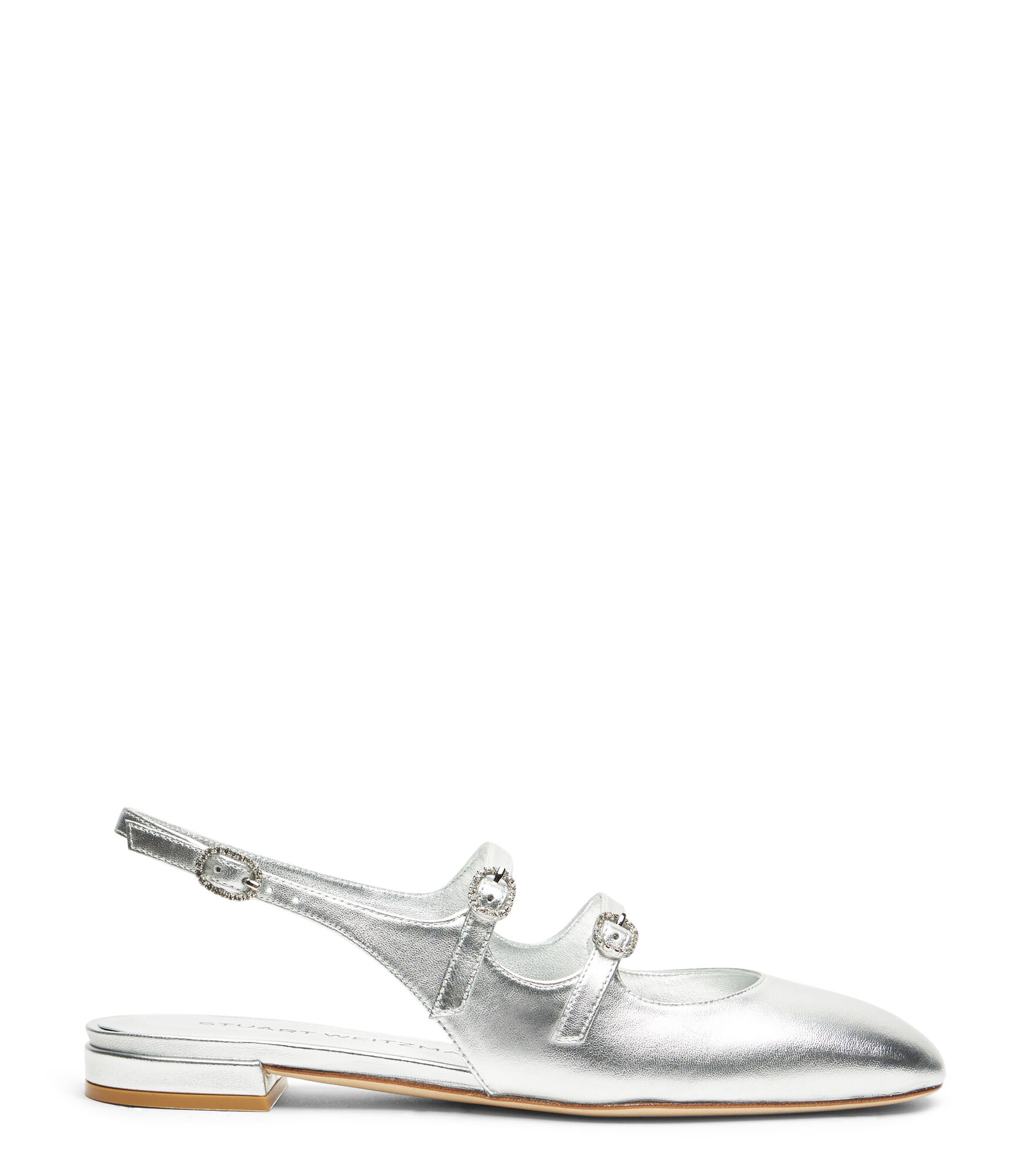 CLARIS MJ SLINGBACK in SILVER for Women | Stuart Weitzman®
