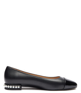 Stuart Weitzman PEARL FLAT BLACK SD441SCPBLK