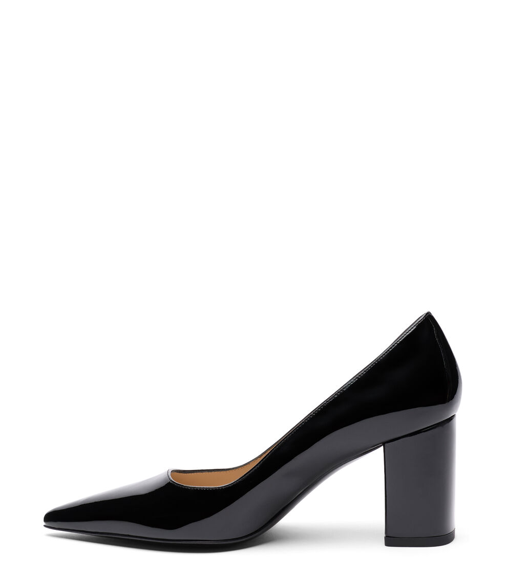 Stuart Weitzman STUART POWER BLOCK 75 BLACK SK342PATBLK