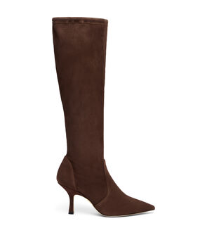 Stuart Weitzman NAOMI 75 STRETCH BOOT WALNUT SJ738SUSWAL