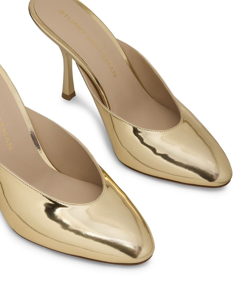 Stuart Weitzman MADISON MULE 85 PLATINO SN679LSPPYB