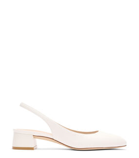 Stuart Weitzman VIVIENNE 35 SLINGBACK CREAM SG829LARCRM