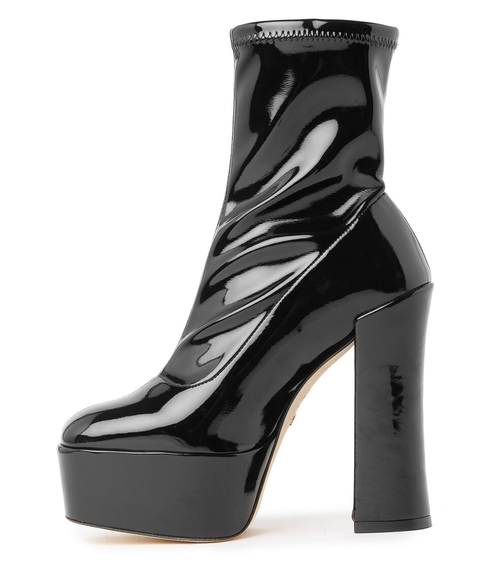 Stuart Weitzman SKYHIGH 145 STUART PLATFORM BOOTIE&nbsp; NOIR SC799SYLBLK