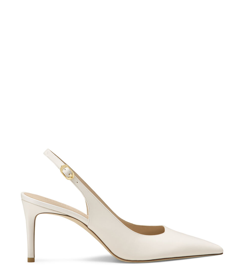 Stuart Weitzman STUART POWER SLINGBACK 75 CREAM SK668SMOCRM
