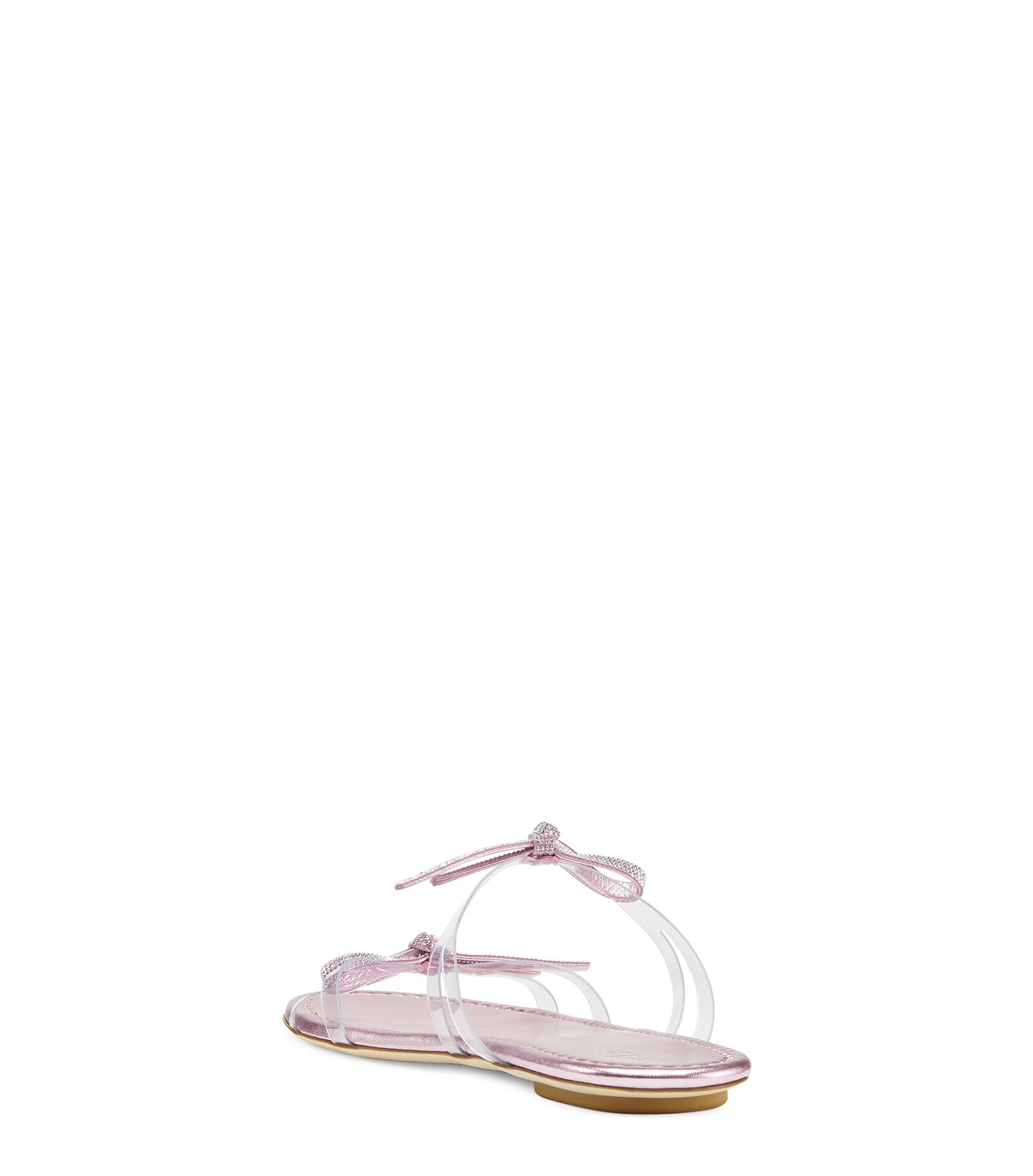サンダル・ミュール Stuart Weitzman SS23 SANDAL SLIDE SW BOW (SB587_CL6) SW BOW 100 SLIDE in CRYSTAL for Women | Stuart Weitzman®