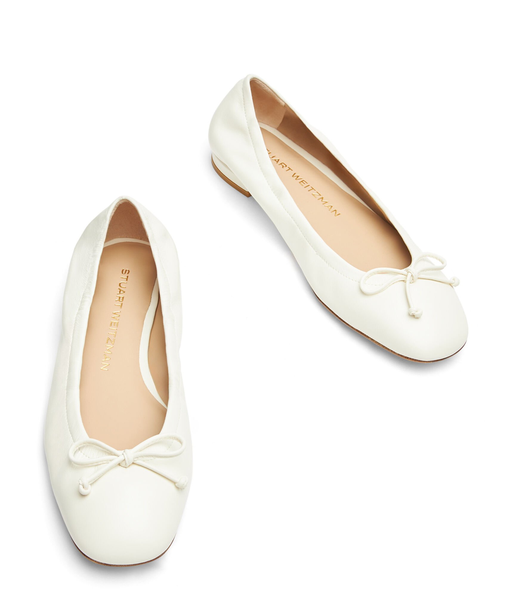 BRIA BALLET FLAT in CREAM for Women Stuart Weitzman