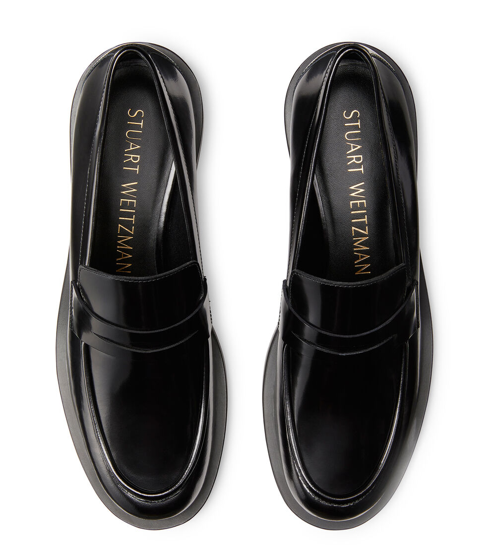 Stuart Weitzman PALMER BOLD LOAFER NOIR SG649APSBLK