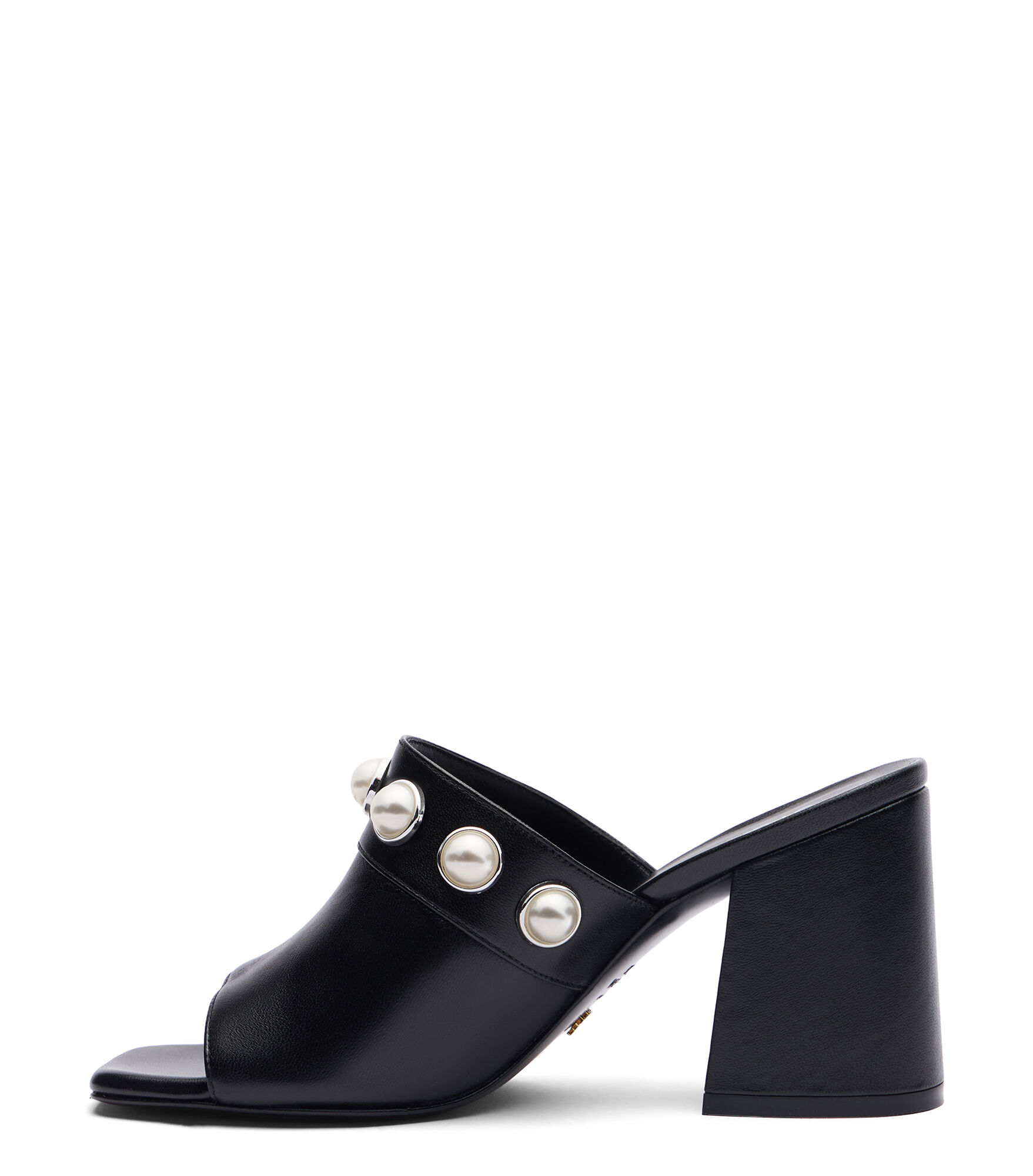 PORTIA 85 SLIDE in BLACK for Women | Stuart Weitzman®
