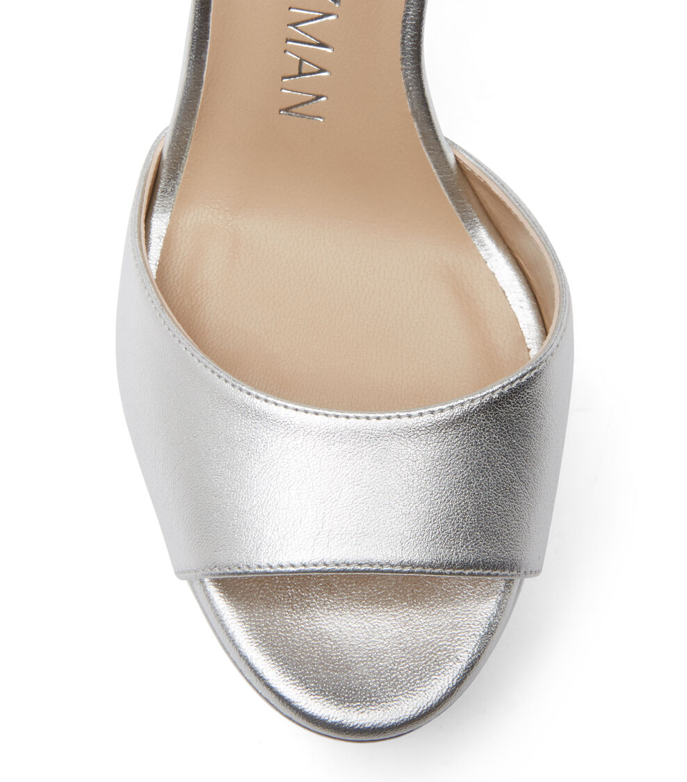 Stuart Weitzman DISCOPLATFORM SANDAL SILVER SA581LIDSLV