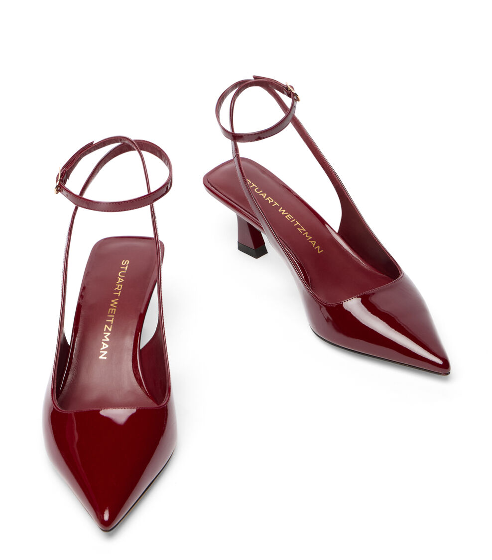 Stuart Weitzman VINNIE 50 STRAP PUMP ROSEWOOD SM360PATN4E