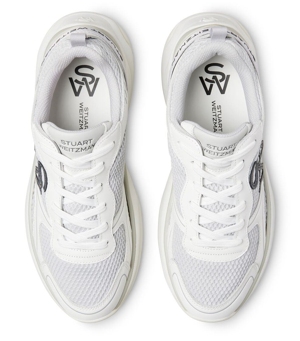 Stuart Weitzman SW TRAINER GRIS BLANC SH318MSAGYW